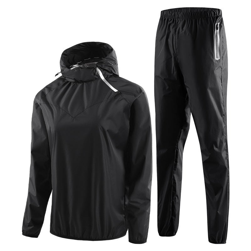 Sweat Suit Couple Sports Suit Men And Women Running Fitness Sweat Reducing Fat Body Shaping Couple Sports Suit - Image 2